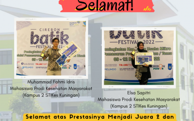 Mahasiswa STIKKU Juara 2 dan 3 ideografi Kategori Umum dalam Acara Batik Festival Kota Cirebon Tahun 2022.